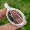 Daughters Day Sale 925 Silver Natural Rhodonite New Wire Wrapped Artisan Pendant