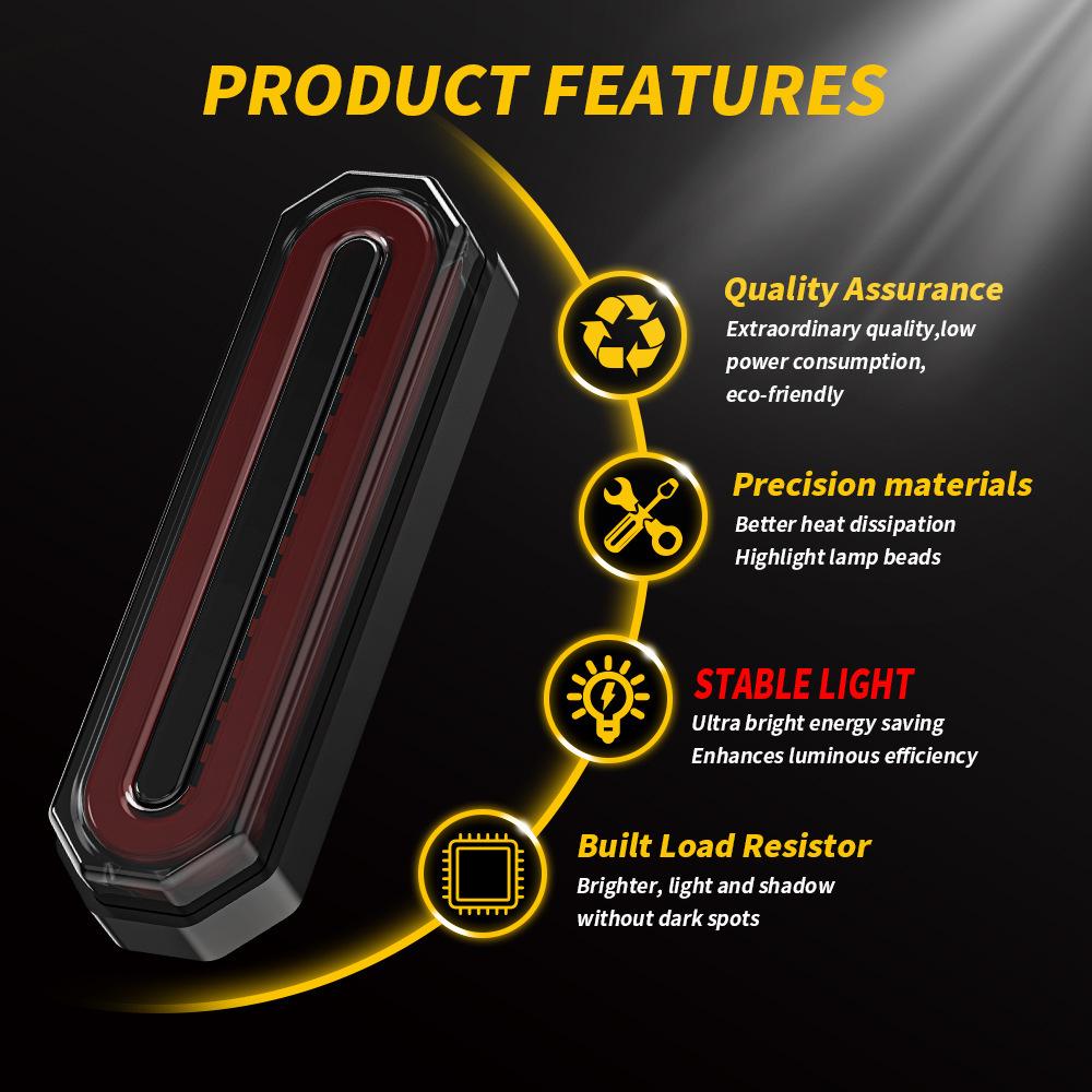 Dual-Color 45 LED Tail Light for Pickup Trucks: Combination Brake and Sequential Turn Signal Light, 12-24V.