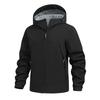 Men's Solid Color Outdoor Mountaineering Waterproof Windproof Fleece Jacket Outdoor Jacket