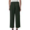 Women's Fashion Color Loose Color Elastic Waist Pocket Straight Leg Casual Cropped Pants