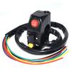 1x Universal Motorcycle Handlebar Mount Horn Electronic Turn Signal Light Switch