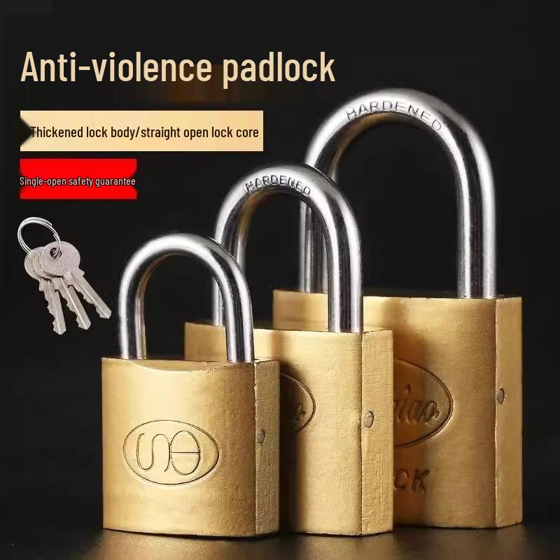 

Universal Multi-Door Padlock: Single Key for Multiple Copper Locks Universal Key Lock 25mm with Key Anti-Pry