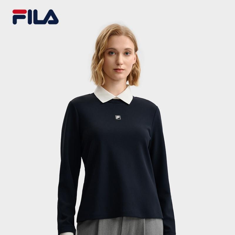 Fila Emerald Fashion Simple Classic Comfortable Long Sleeve T-Shirt Women Tops F11W544203FNV