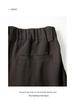 Women's Autumn Wide-Leg Commuting Pants - Tencel Linen, Pleated, Slimming, Versatile, High-End Drape
