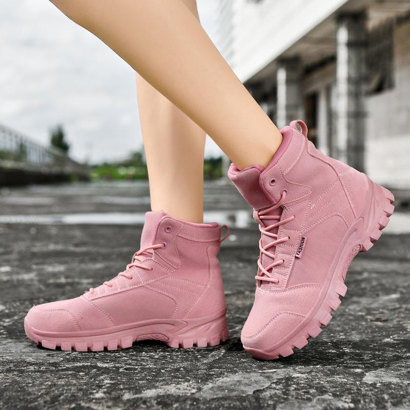 Fashion Casual Leather Mens Mid-Calf Boots Comfy Male Desert Ankle Boots Outdoor Non-Slip Hiking Shoes 2025 New Motorcycle Boots Botas