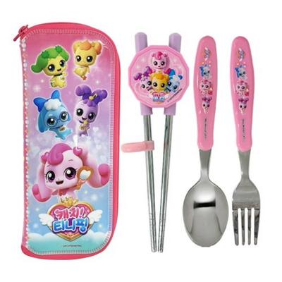 Leburn Catch Tiniping Full Set of Correction Chopsticks, Mixed Colors, 1 Set, Korean Popular Tableware