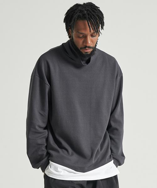 Tener Cotton Over Turtleneck Charcoal F