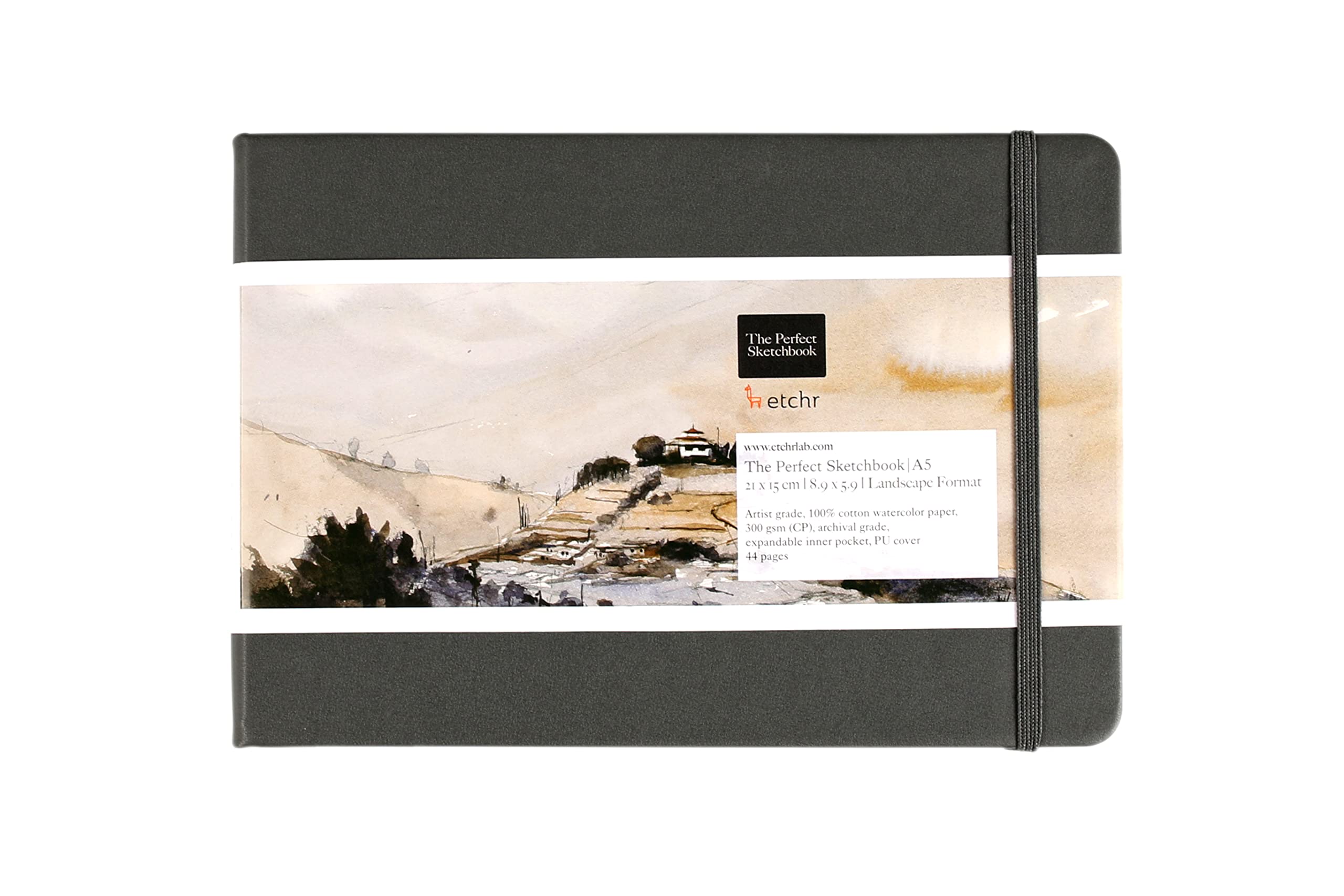 

Etchr Perfect Cotton Watercolor Medium 275215 Скетчбук, А5, 100% бумага, Зерно, белый