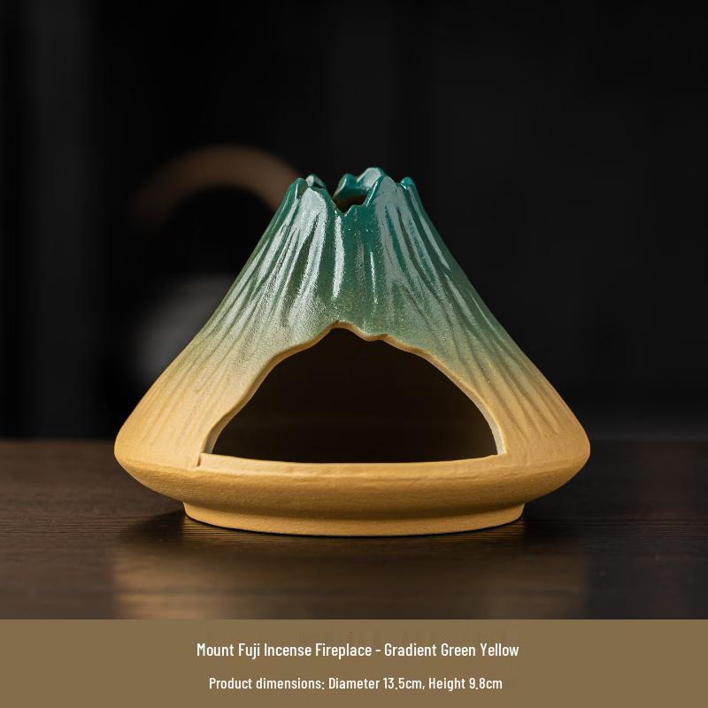 Retro Ceramic Mount Fuji Incense Burner