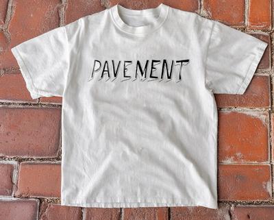Pavement Logo Rock Band White Cotton Tshirt Unisex T-Shirt