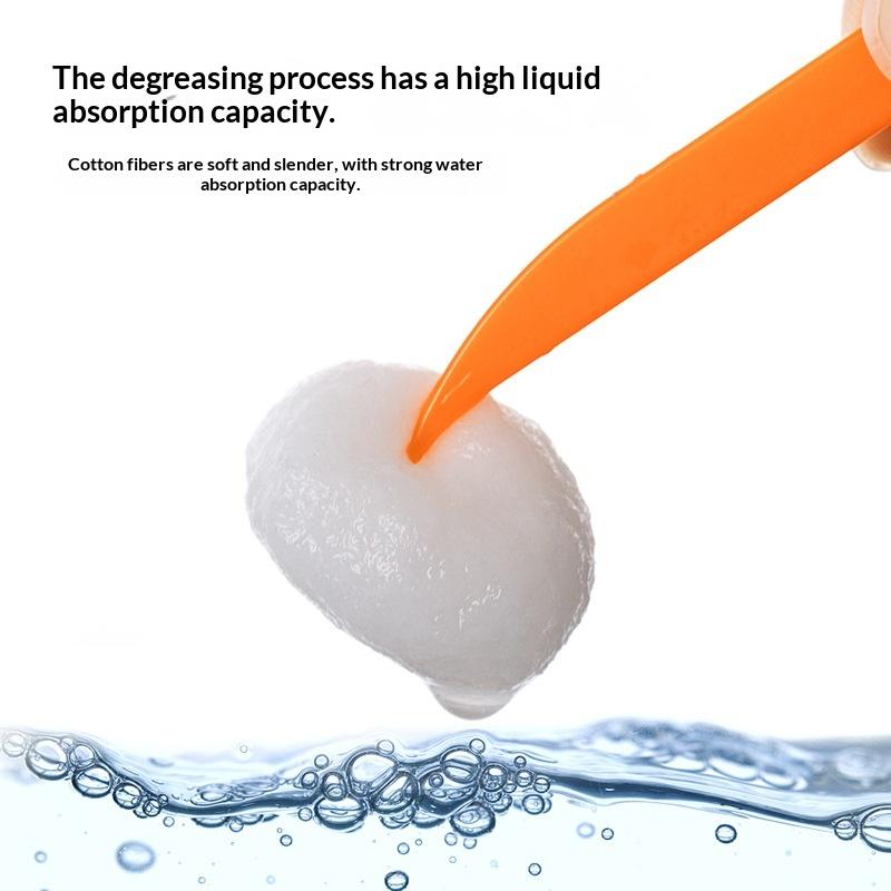 100/200Pcs Pure Absorbent Cotton Balls Soft Gentle Multi-Use Cotton Puffs For Skincare First Aid Baby Care And Daily Cleaning