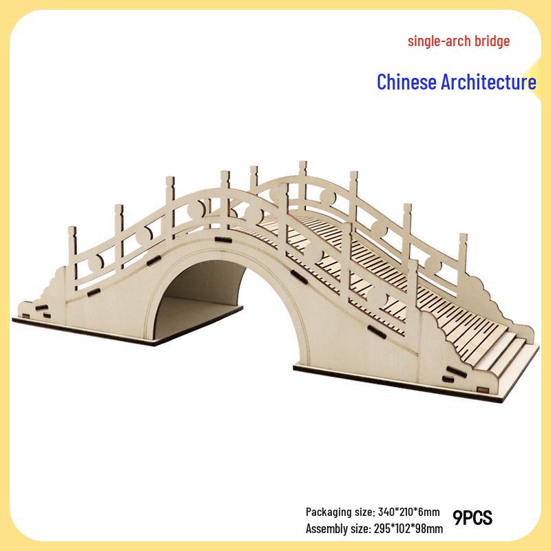 Supreme Harmony 3D Holzpuzzle: Peking Architekturmodell für Kinder