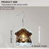 2D Flat Art Retro Nativity Scene Pattern Christian Spiritual Religious Painting Acrylic Christmas Earrings Jewelry Women's Accessories Epiphany Gifts