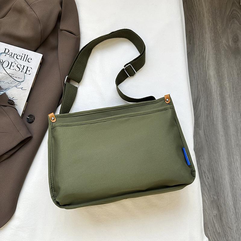 Female Tote Bag Large-capacity Summer Oblique Span New Versatile College Student Commuter Bag Nylon Bag