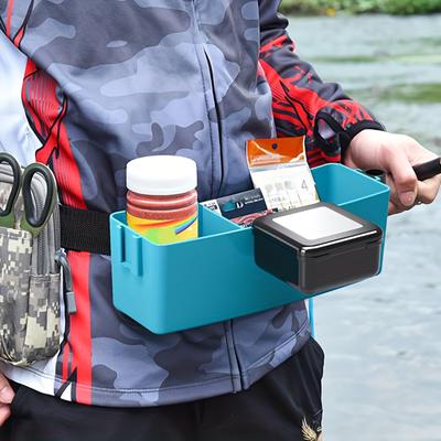 1 Pc Fishing Tackle Box Belt Bag Waist Hanging Bait Tray for Wild Fishing Rapid Walking Fishing Set