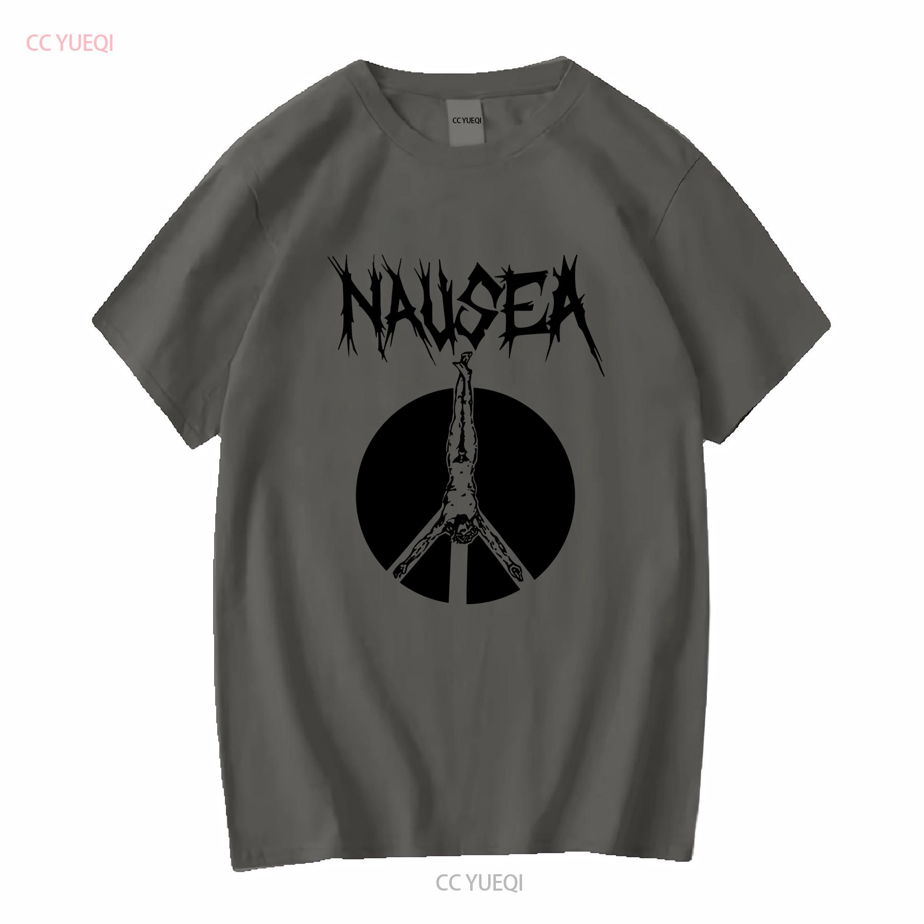 

Nausea Band Logo White T Shirt Full Size S 5XL SE808 vintage Washed graphic Versatile Stretched Soft Comfortable Unisex homme 4XL