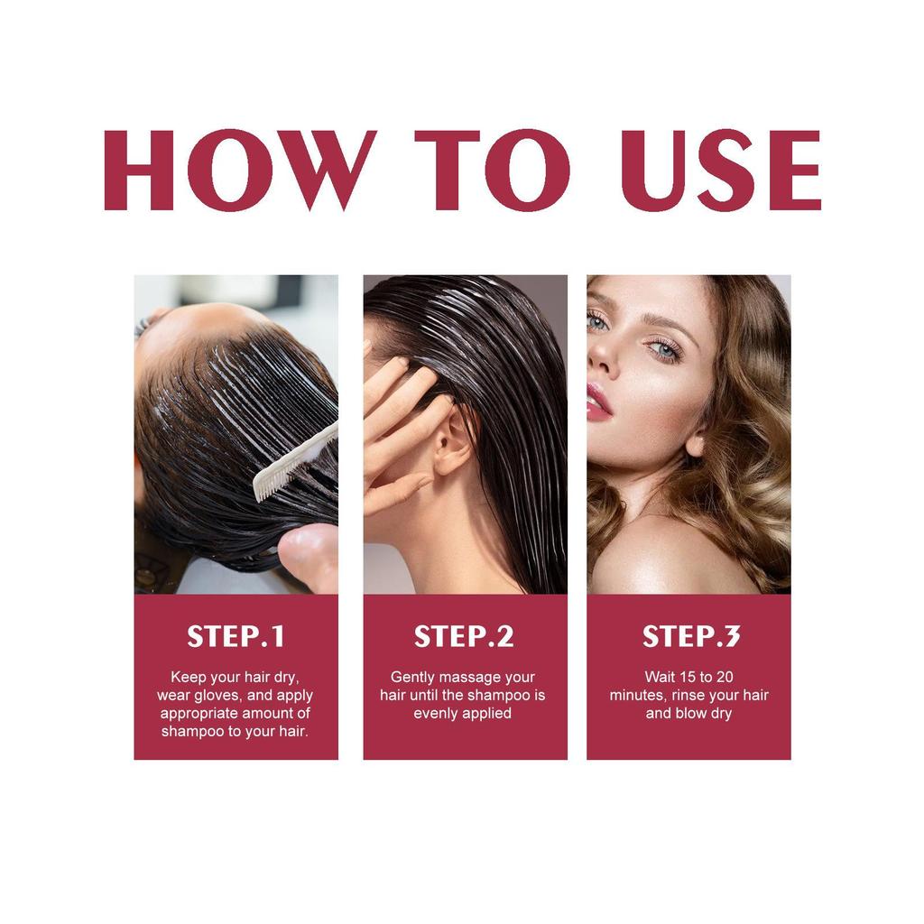 Szampon do włosów w kolorze srebrzysto-szarym 5 kolorów Pielęgnacja włosów Seria szamponów do pielęgnacji włosów delikatnie nawilża skórę głowy i ułatwia zmianę koloru