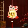 Cartoon Mid-Autumn Festival Lantern Luminous Style Ancient Rabbit Flower Lantern Chinese Style Antique