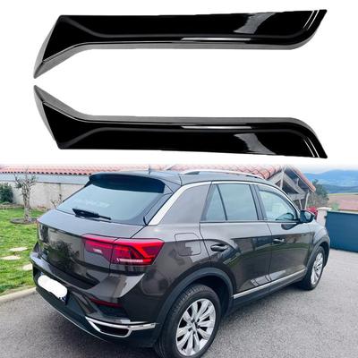 1 paar glanzend zwarte achterruit zijspoiler voor VW T-ROC R R-Line A11 MK1 2017-2024