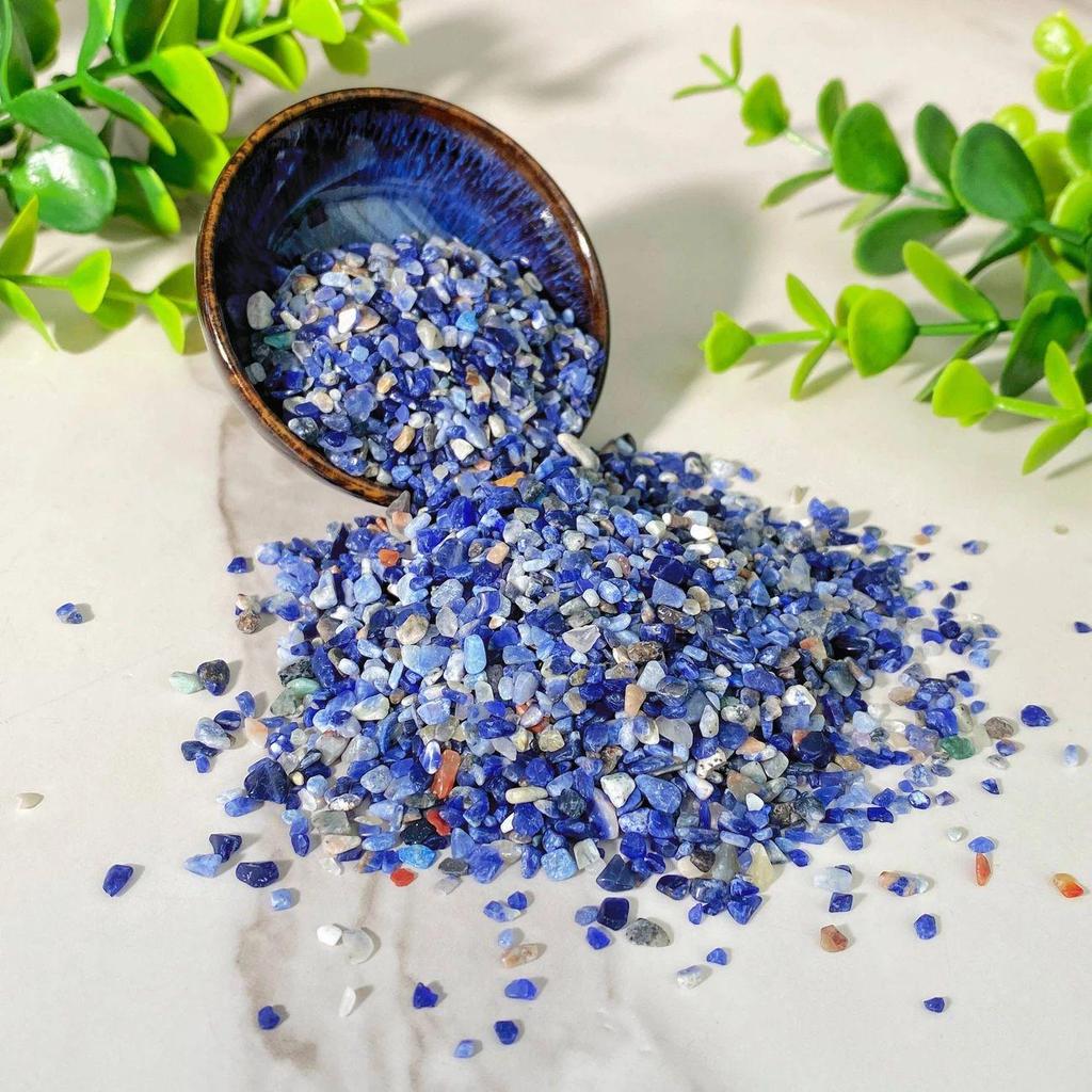 Natural Crystal Crushed Stones - Birthday Gift for Women, Potted Plant & Fish Tank Decor, Crystal Ornaments, Wishing Bottle