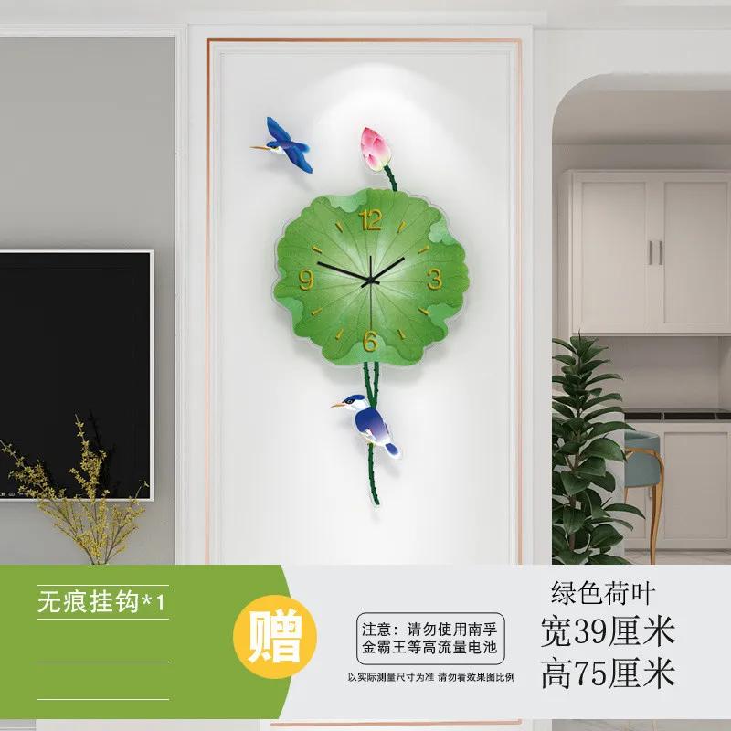 Chinese Clock Wall Clock Living Room Creative Quiet Clock Light Luxury Modern Simple Wall Decoration Table Home