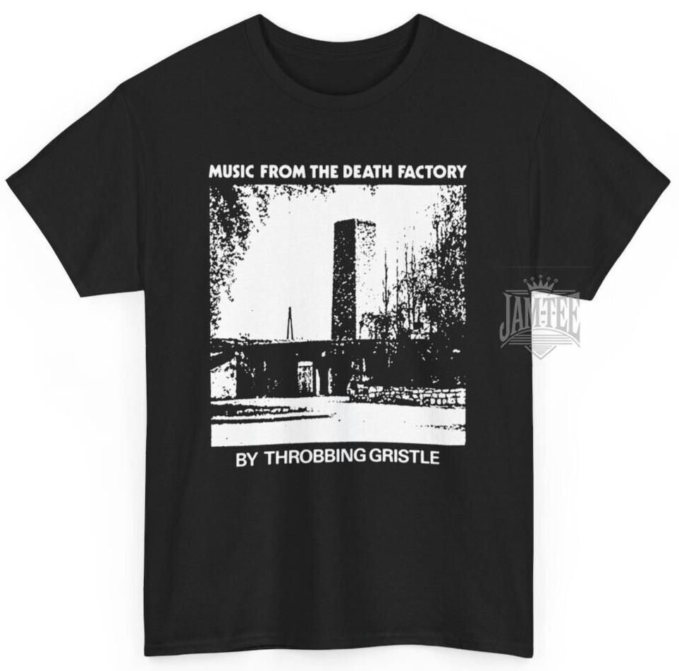 THROBBING GRISTLE Death Factory T-Shirt, Music Punk Gothic Rock Metal Unisex Tee