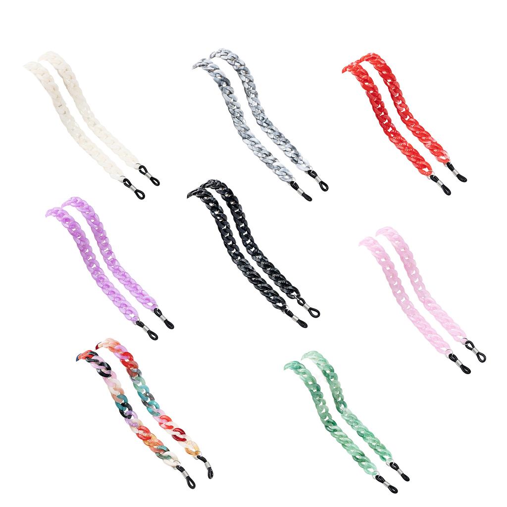Vibrancy Acrylic Eyewear Chain Glasses Retainer Strap For Active Lifestyles Stylish Glasses Holder Eyeglasses Accessory