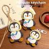 Cute Penguin Doll Plush Pendant Keychain Creative Cartoon Lanyard Necklace Stuffed Doll Toys Funny Backpack Decoration Gifts