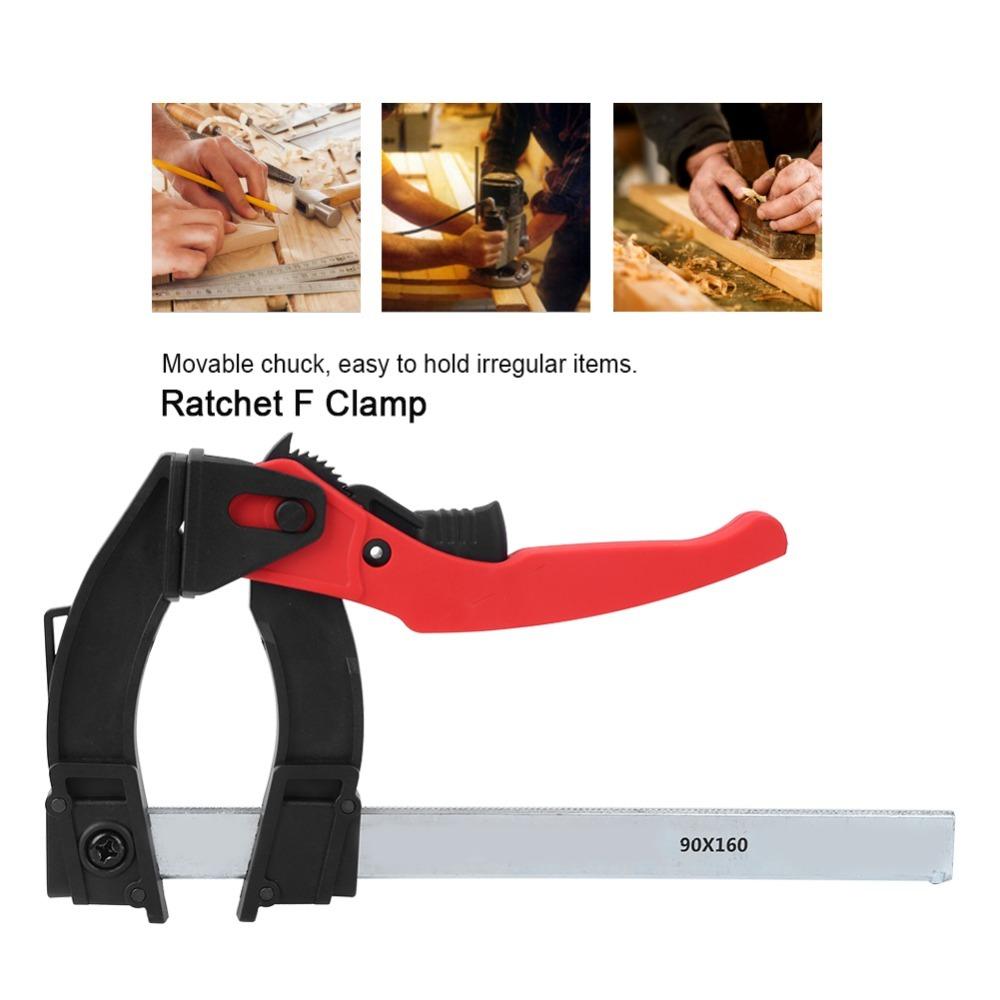 One Handed Woodworking Clamp Adjustable Bar Clamp Durable F Clamp  Woodworking