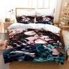 Demon Slayer Anime Bedding Set 3d Duvet Cover Sets Pillowcase Bedclothes Home Textile Cartoon Twin Queen King Size Kids Gift Tool