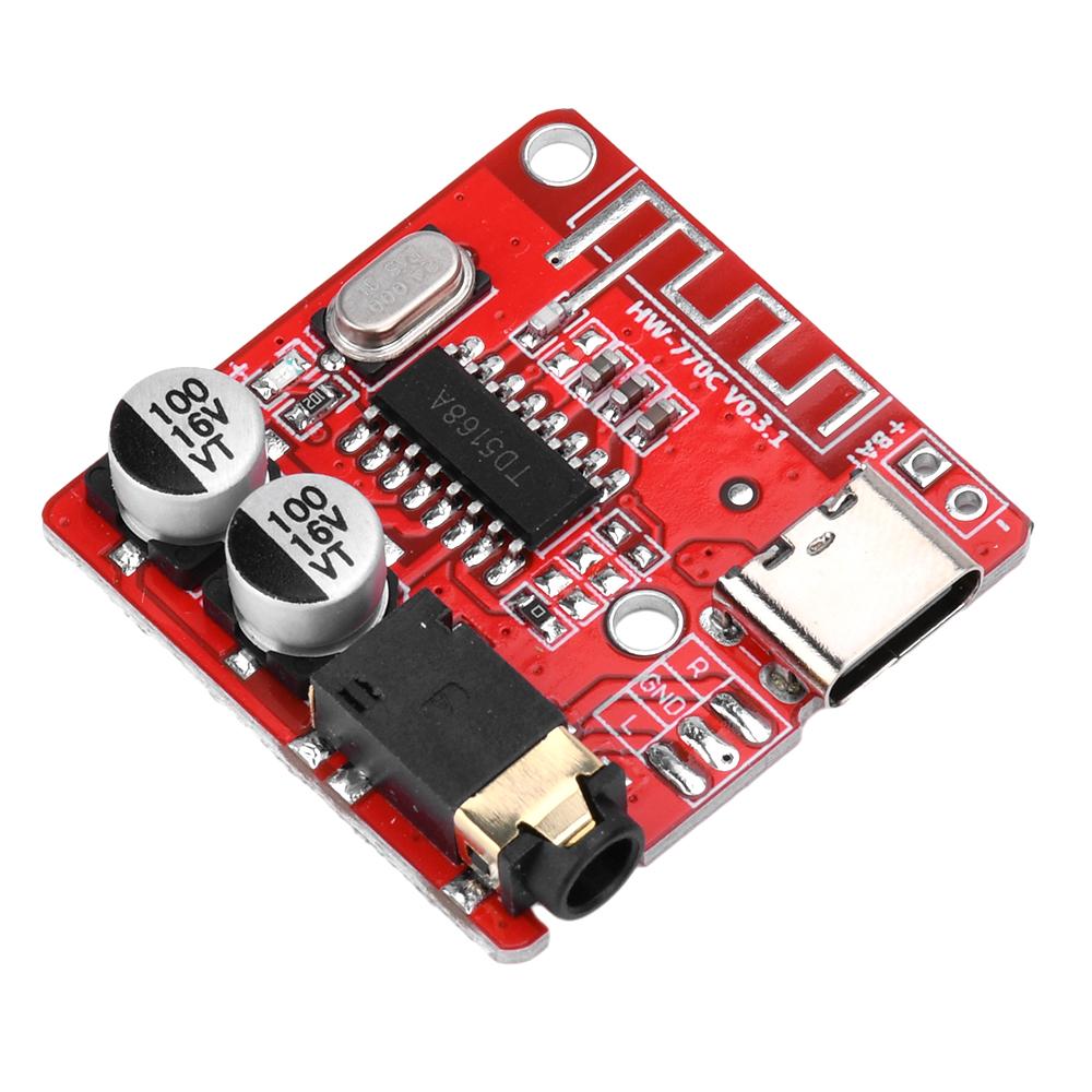 1/5/10Pcs Bluetooth Audio Receiver Board Bluetooth 5.1 MP3 Lossless Decoder Micro USB 3.5mm Audio Output Type-C Amplifier Module