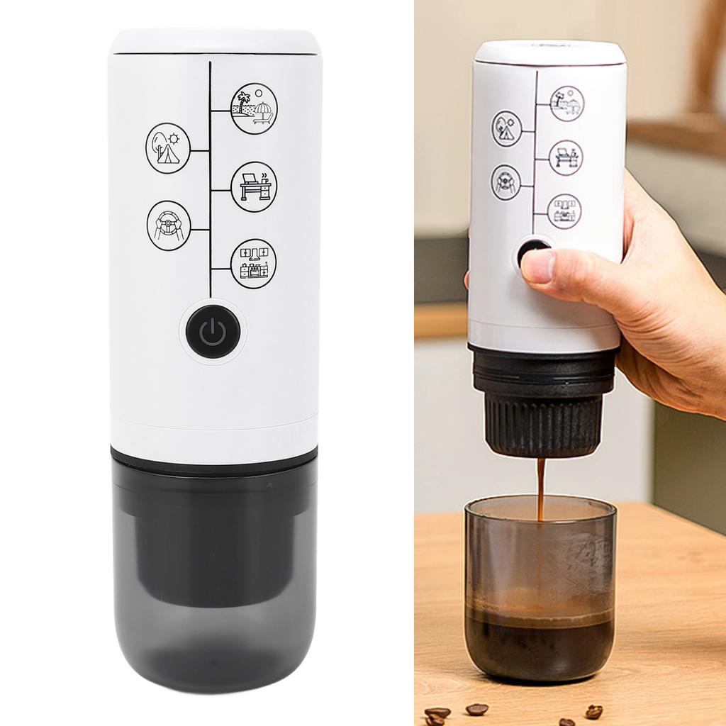 Portable Electric Coffee NaMachine Cordless Rechargble 17 Bar Pressure Electric Capsule Coffee Maker for Outdoor Home
