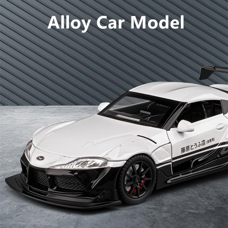 1:22 GR Supra A90 Μεταλλικό Τροποποιημένο Αθλητικό Αυτοκίνητο Μοντέλο Diecasts Μεταλλικό Οχήματα Πίστας Βροχής Μοντέλο Αυτοκινήτου Ήχος Φως Προσομοίωση Δώρο για Παιδιά