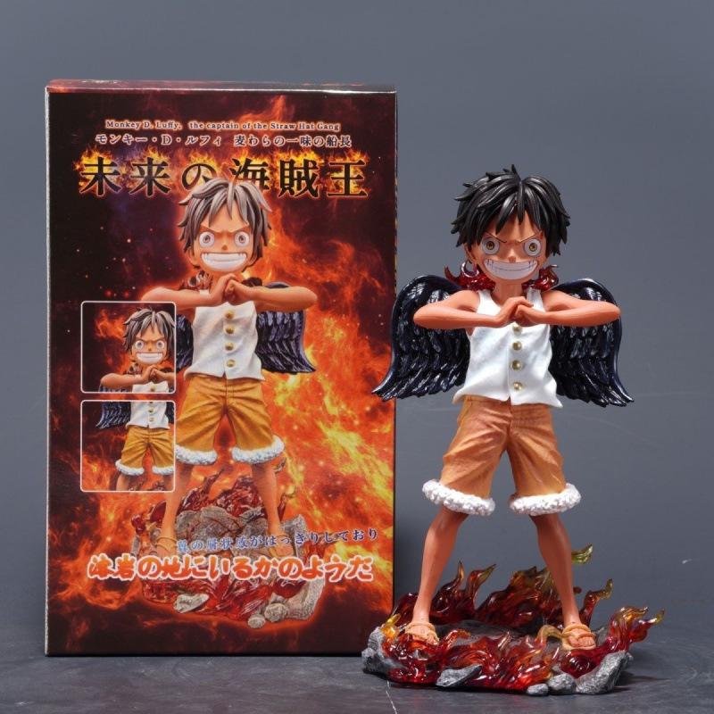 

One Piece figure Blazing Angel Luffy car computer desktop ornament animation periphery Voyager toy gift