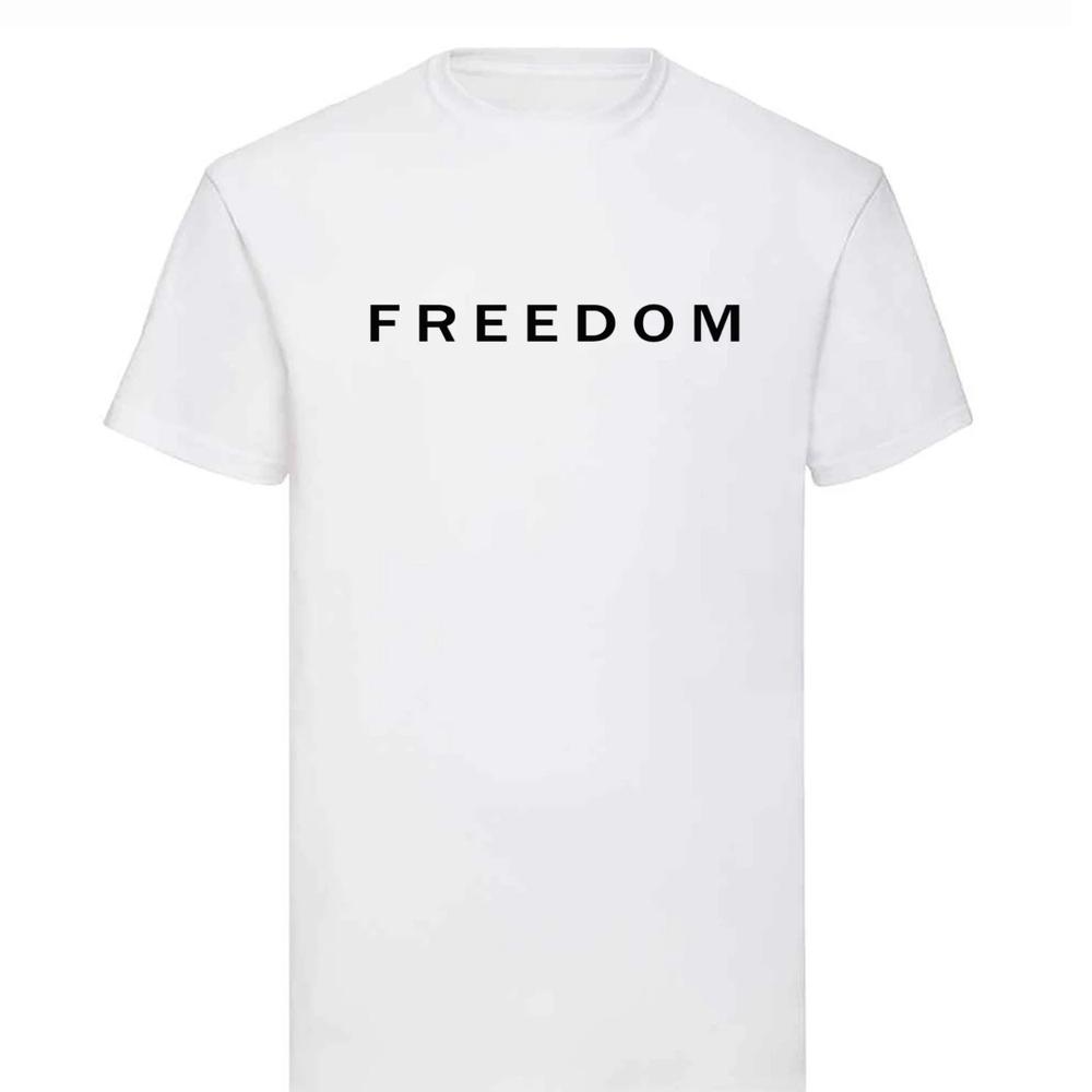 Freedom TShirt Charlie Kirk Inspired MAGA Tee Patriotic Graphic Shirt M