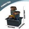Tabletop Fountain Relaxing Indoor Desktop for Home Desk Living Room