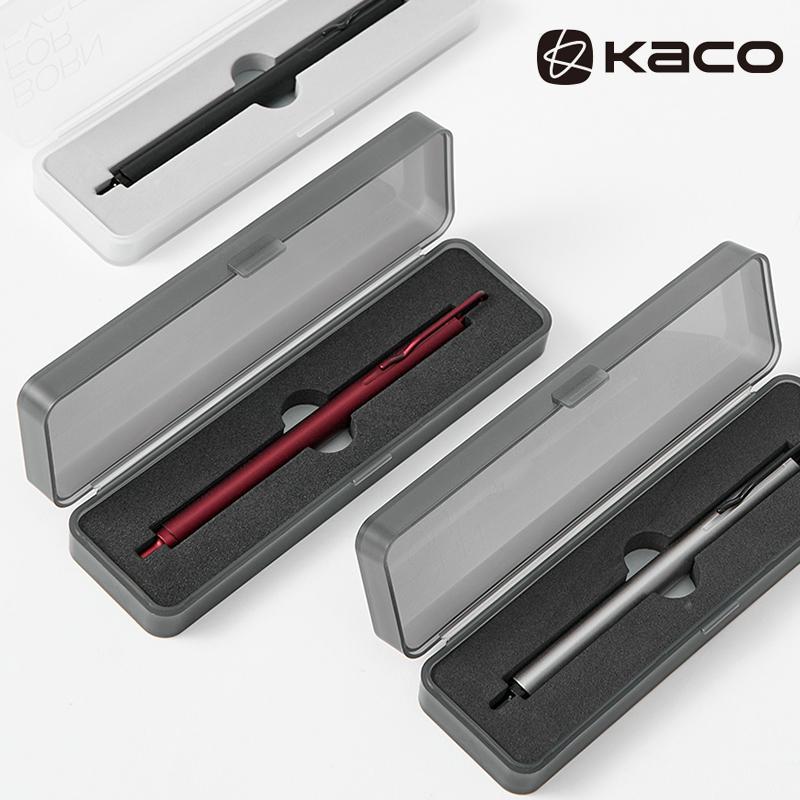 Kaco Metal Gel Pen 0.5MM Black Ink Refills Luxury Ballpoint Pens Business Signature Stylos Pen Holder Design Stationery Supplies