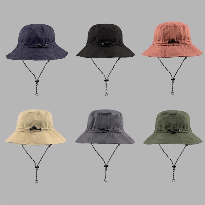 Waterproof Fisherman Hat Sun Protection Women's Summer Men's Thin Quick-Dry Cycling Folding Portable Sun Hat