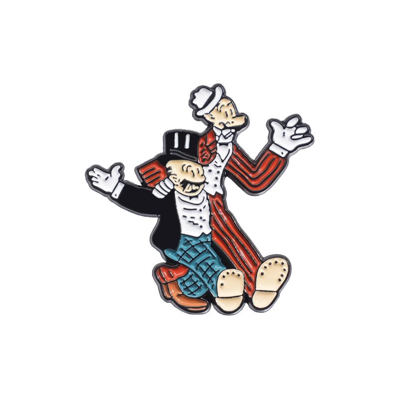 

Причудливый персонаж мультяшная брошь металлическая булавка стильная и декоративная забавная для повседневной носки