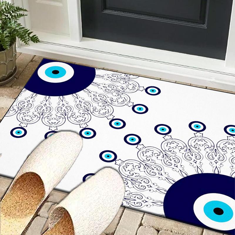 Eyes Pattern Design Art Office Rug Chair Mat, Entryway Carpet, Suitable for Front Door, Bedroom, Living Room, Desk, Holiday Gift