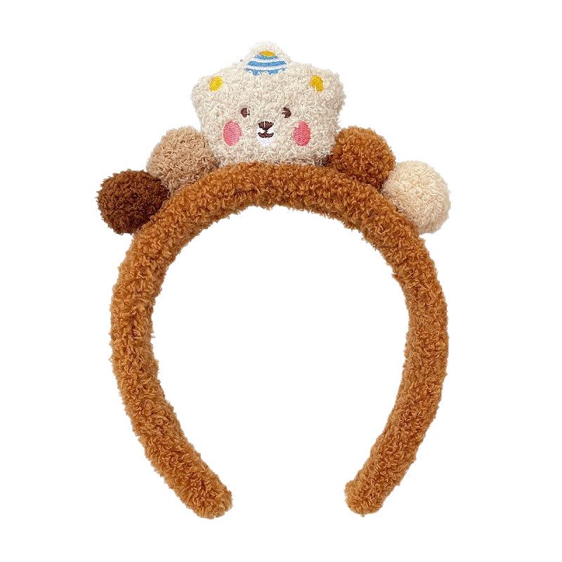 Adorable 2024 Cartoon Hair Tie & Plush Headband Set for Women - Cute Hair Accessories & Gift