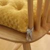Seat Pad Anti-Slip Strap Design Soft Texture Plush High Elasticity Protective Washable Thickened Student Square Chair Cushion for Home