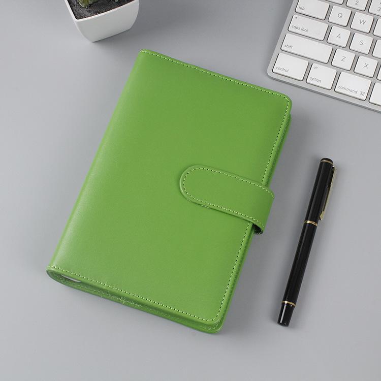 A6/A5 Macaron 18 Farben PU-Leder DIY-Ordner Pocards Sammelbuch Tagebuch Agenda Planer Bullet Cover Album Schreibwaren