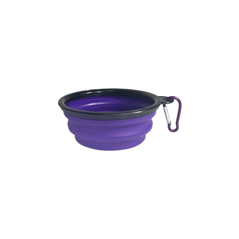 1pcs TPE Pet Folding Bowl Outdoor Portable Dog Basin and Cat Food Bowls Wear-resistant Shockproof Universal Food Bowls Travel Camping Pet Accessories