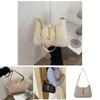 Trendy 2023 Winter New Pure Color Pu Underarm Bag French Style Shoulder Bag For Women