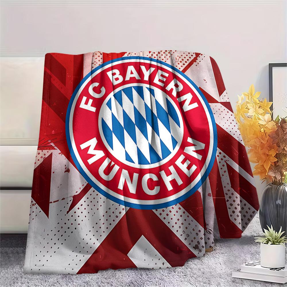 Flanelová deka s potiskem Bayern Mnichov, Vysoce kvalitní, Pohodlná pro všechna roční období, Domácí dekorace, Teplo a pohodlí, Perfektní jako vánoční dárky