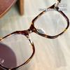 Luo Xin glasses frame male and female large frame black frame transparent polygon retro plain face wide face myopia flat light