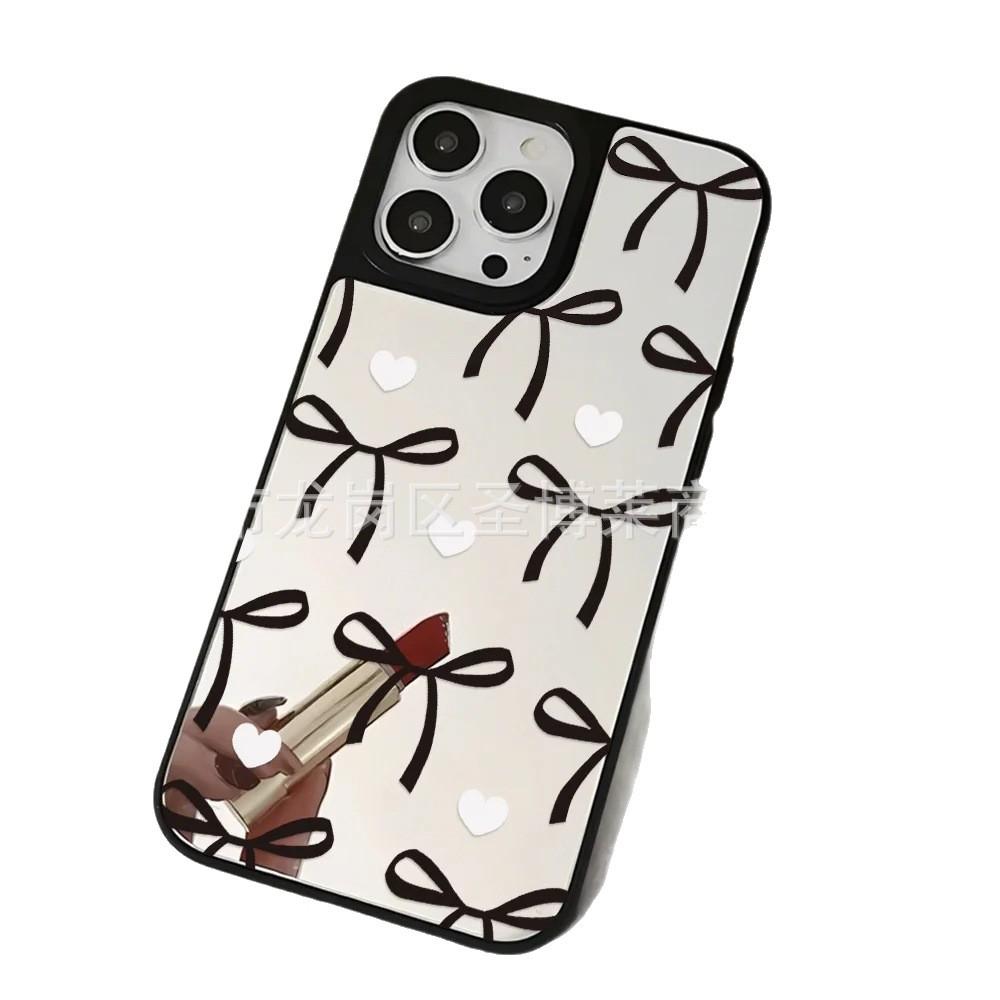 Love Bow Is Suitable for Apple 17PROMAX Blade Mirror 15 Creative 11 All-inclusive 14 Anti-drop 16 Protective Cover