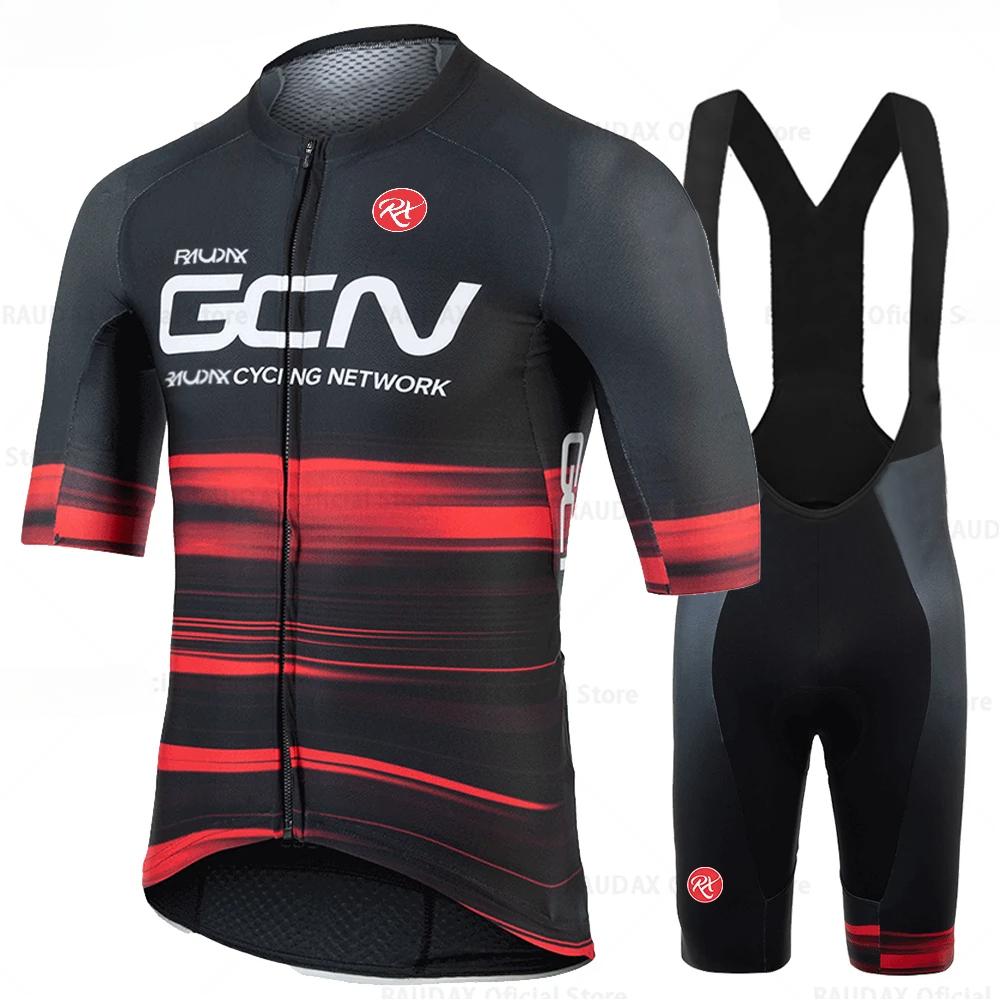 

2025 Raudax Gcn Summer Short Sleeve Cyc Jersey Breathable Road Bike Uniform MTB Shirt Bicycle Men Cycling Clothing Ropa Ciclismo S