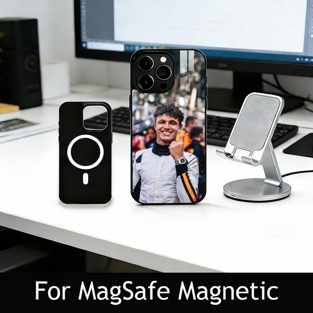 Racing Driver L-Lando N-Norris Phone Case For iPhone17,16,15,14,13,12,11 Plus,Pro Magnetic with Magsafe Wireless Charging
